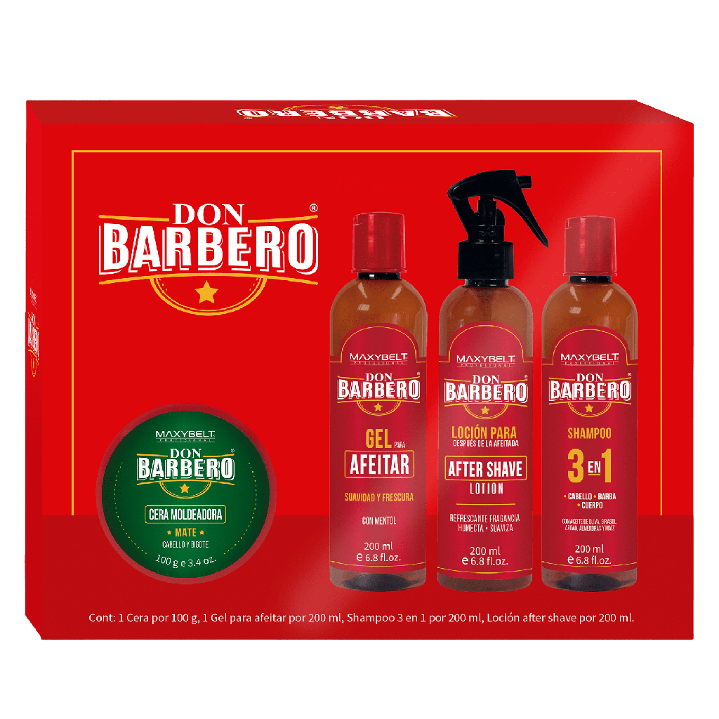 KIT DON BARBERO CERA MOLDEADORA MAXYBELT