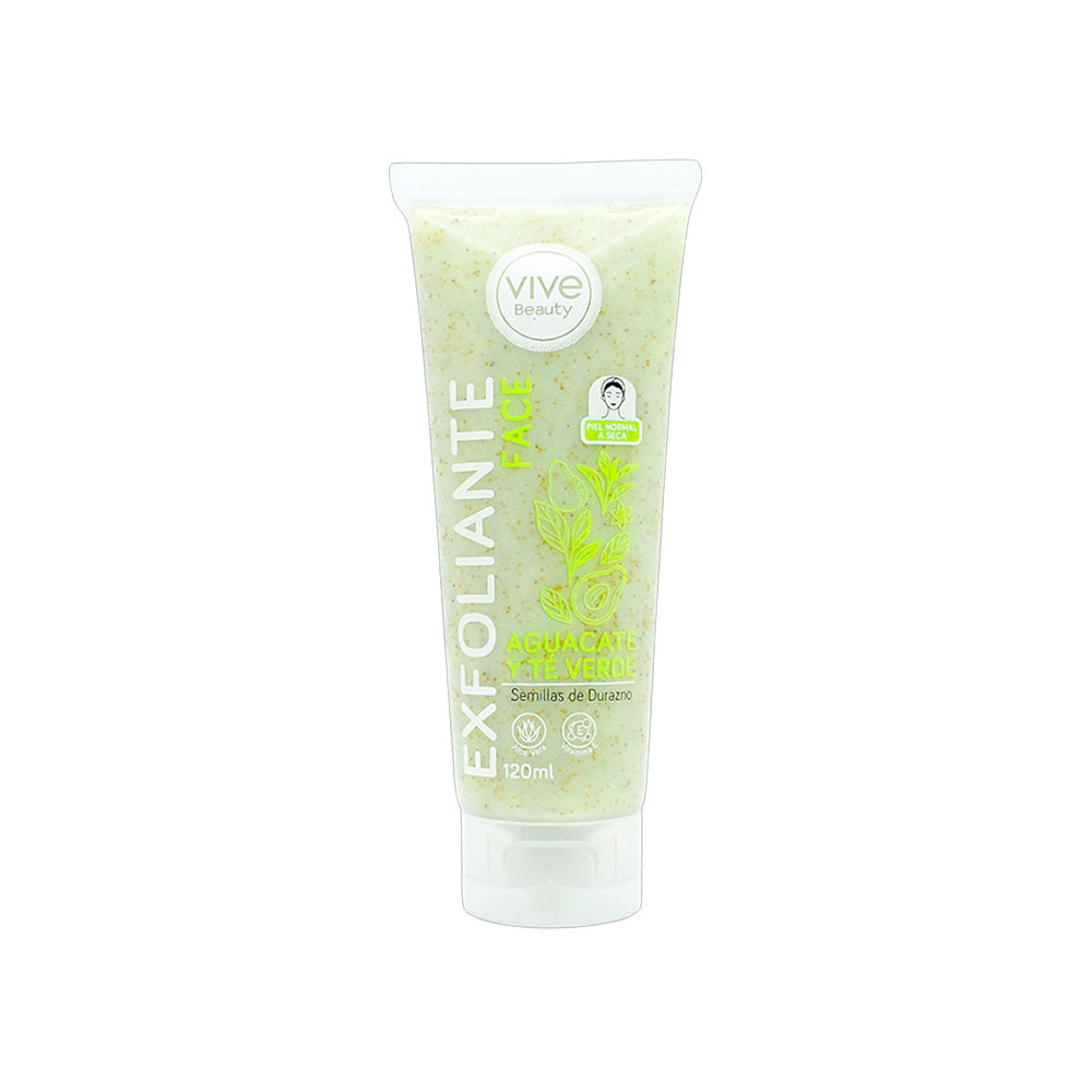 Exfoliante Facial Aguacate y Te Verde *120ml* VIVE BEAUTY