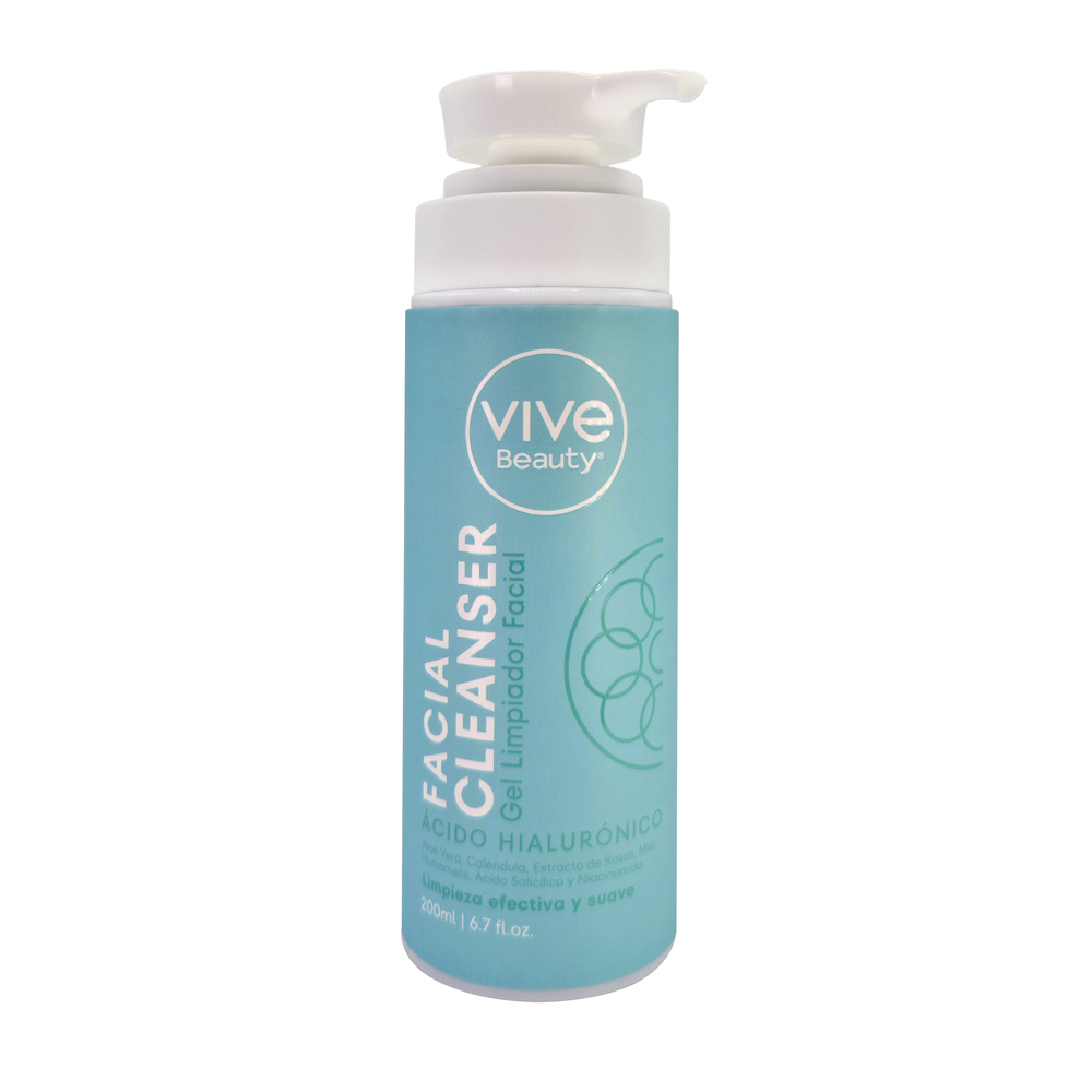 Gel Limpiador Facial Acido Hialuronico *200ml* VIVE BEAUTY
