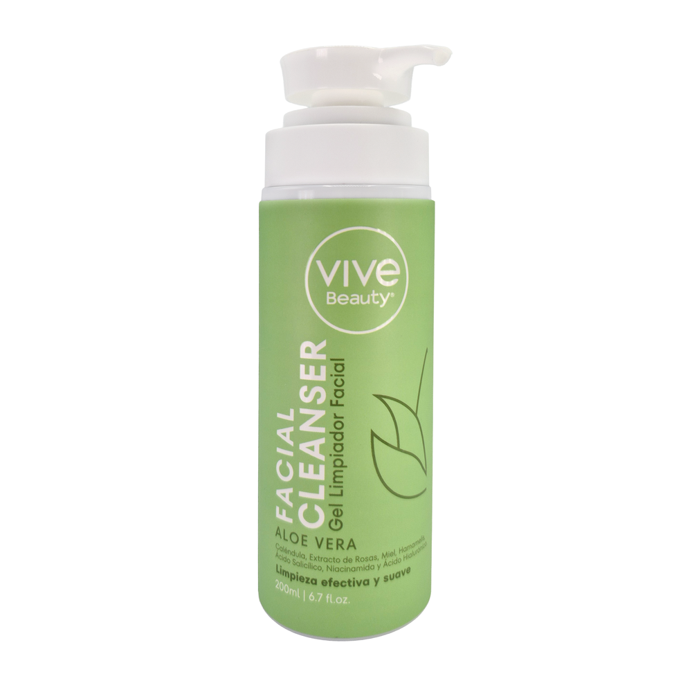 Gel Limpiador Facial Aloe Vera *200ml* VIVE BEAUTY