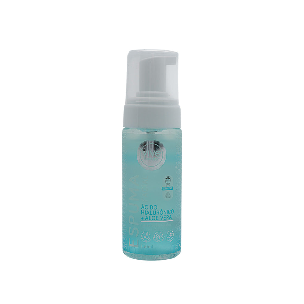 Espuma Facial Acido Hialuronico + Aloe Vera *150ml* VIVE BEAUTY