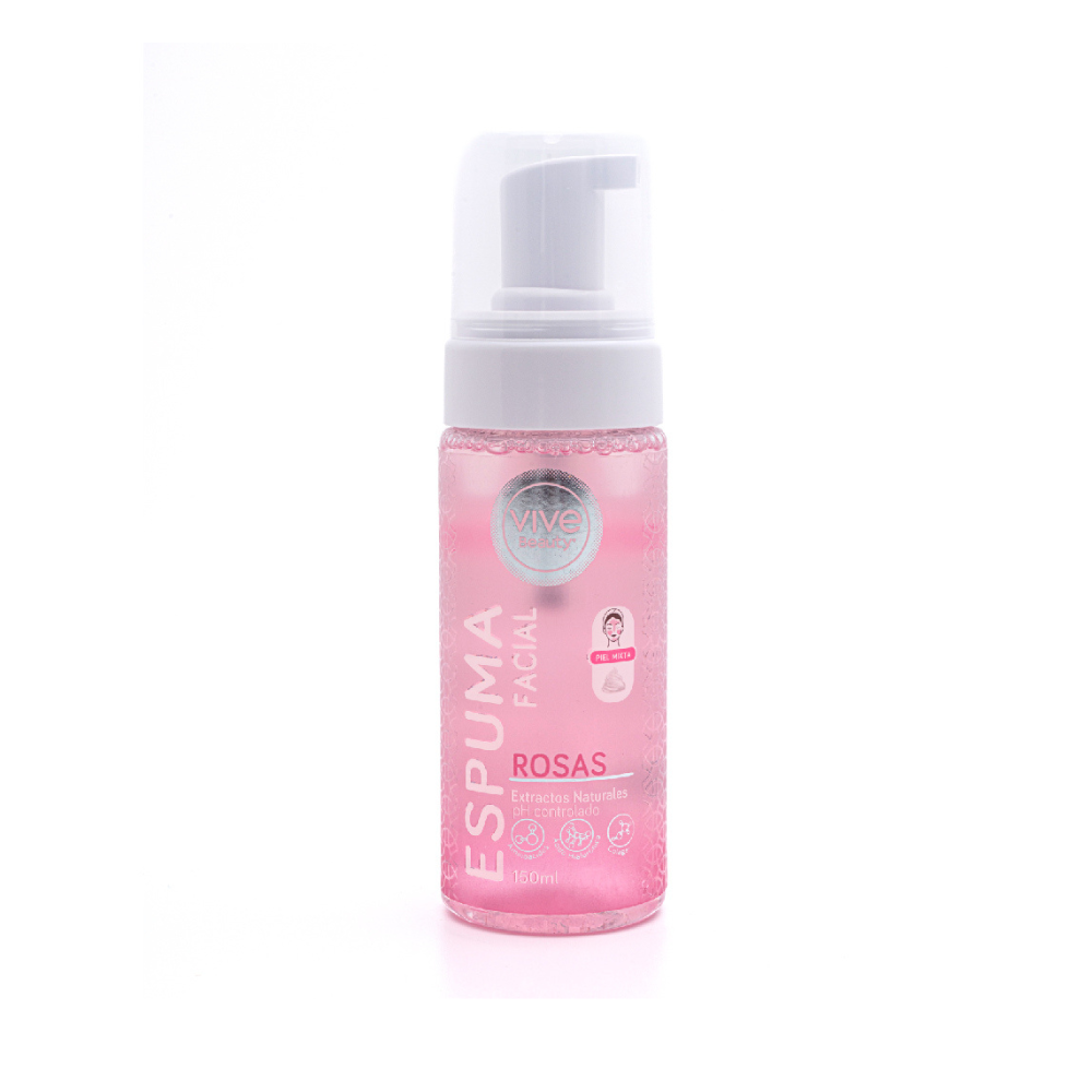Espuma Facial Rosas *150ml* VIVE BEAUTY