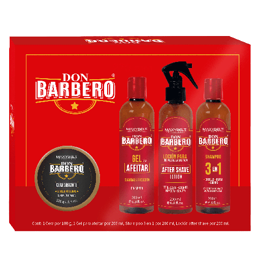 [08033754] KIT DON BARBERO CERA VIBRANTE MAXYBELT